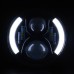 7 Inch 60W Round Cree LED Headlights Driving Lights With White DRL Amber Turn Signal for 97-16 Jeep Wrangler Jk Tj